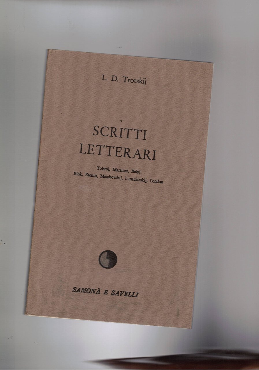 Scritti letterari. Prefaz. di G. P. Samonà.