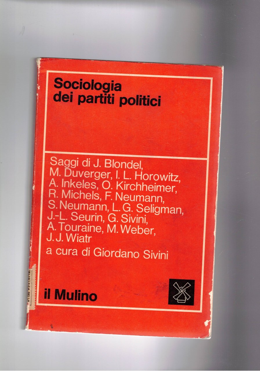 Sociologia dei partiti politici.