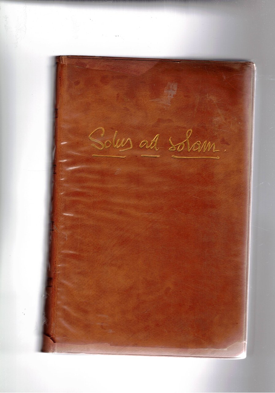 Solvs ad Solam. Prima edizione del 25 marzo 1939.