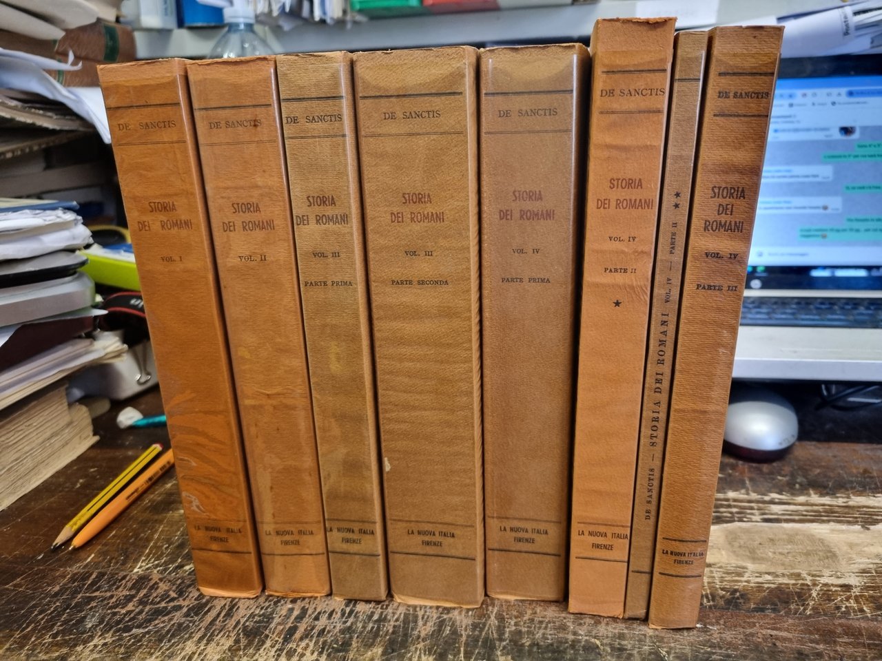 Storia dei romani. quattro vol. in otto tomi. La conquista …