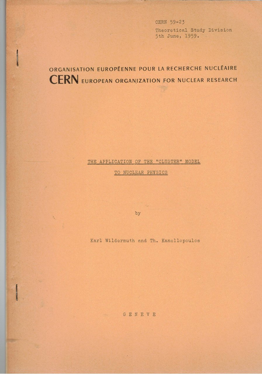 The application on the "Cluster" model to nuclear physics.