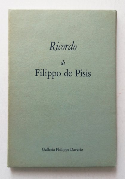 Ricordo di Filippo De Pisis