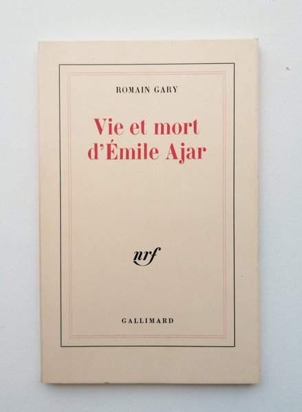 Vie et mort d Emile Ajar