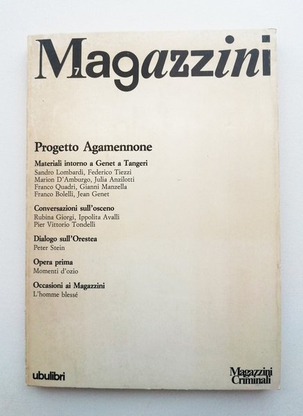 Magazzini N.7. Quaderni dei Magazzini - Teatro di Scandicci