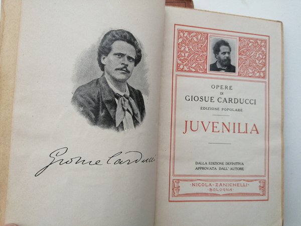 Juvenilia. Opere di Giosue Carducci