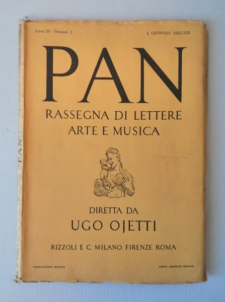 PAN. Rassegna di Lettere - Arte - e Musica