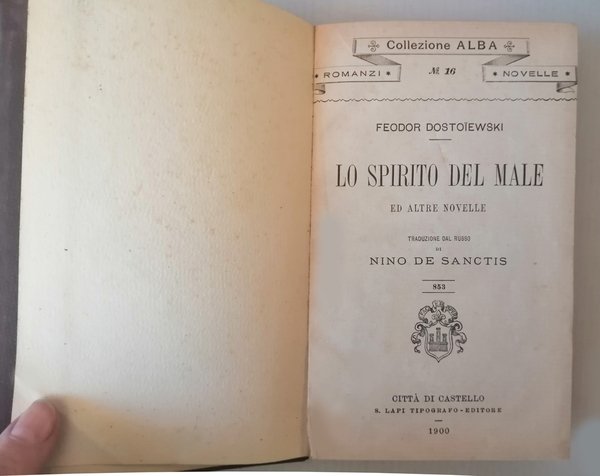 Lo spirito del male ed altre novelle