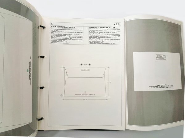 Bibbia dell'immagine coordinata Ansaldo. Graphic System Guide for ansaldo. Graphic …