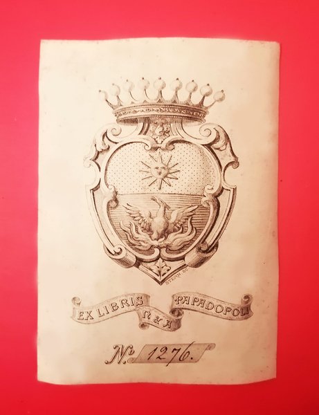 Ex Libris di Nicolo e Angelo Papadopoli Aldobrandini