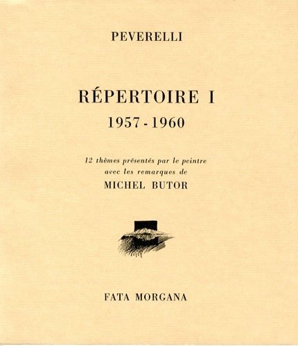 (Peverelli) Répertoire I 1957-1960. 12 thèmes prèsentès par le peintre …