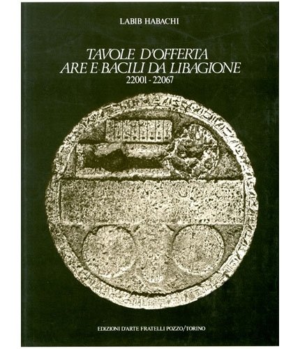 Tavole d'offerta are e bacili da libagione 22001-22067.