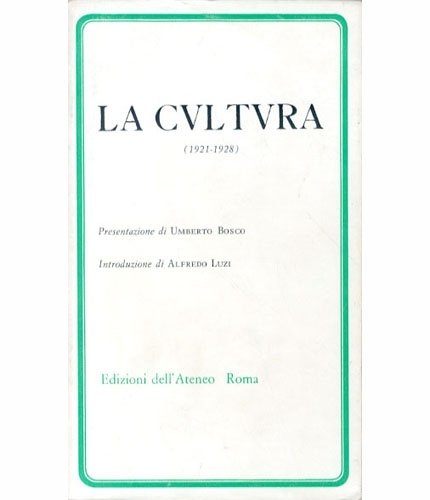 La Cultura. (1921-1928)