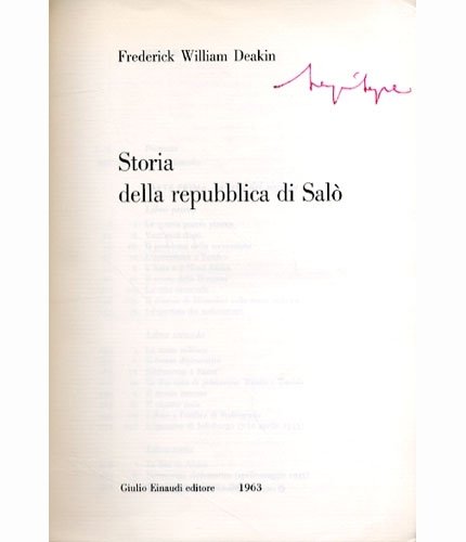 Storia della Repubblica di Salò.