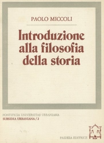 Introduzione alla filosofia della storia.