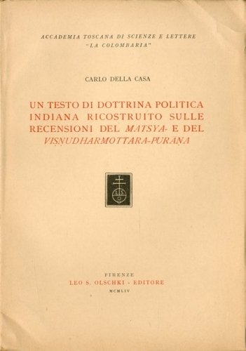 Un testo di dottrina politica indiana ricostruito sulle recensioni del …