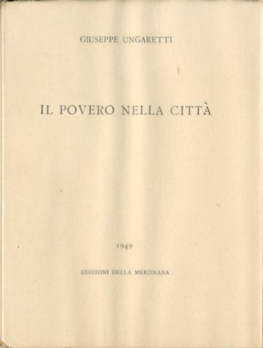 Il povero nella citta'.