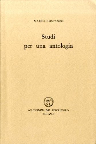 Studi per una antologia.