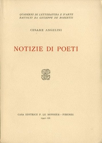 Notizie di poeti.