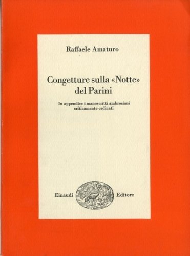 Congetture sulla 'Notte' del Parini.