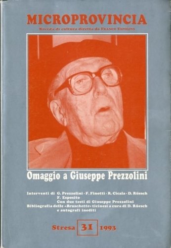 Omaggio a Giuseppe Prezzolini.