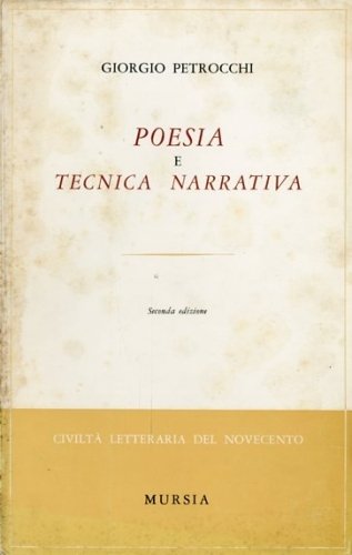 Poesia e tecnica narrativa.