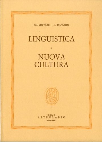 Linguistica e nuova cultura.