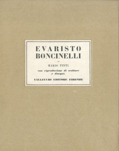 (Boncinelli) Evaristo Boncinelli con riproduzione di scolture e disegni.