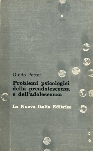 Problemi psicologici della preadolescenza e dell'adolescenza.