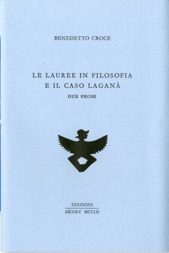 Le lauree in filosofia e il caso Lagana'.