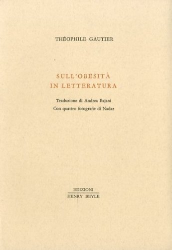 Sull'obesita' in letteratura.