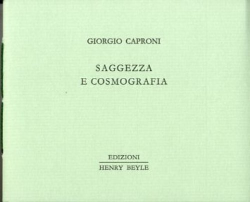 Saggezza e cosmografia.