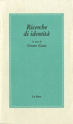 Ricerche di identita'.