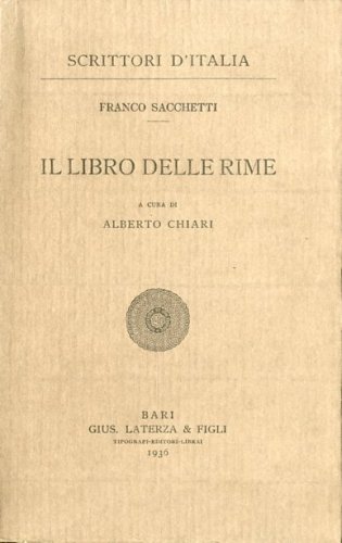 Il libro delle rime.