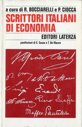 Scrittori italiani di economia.
