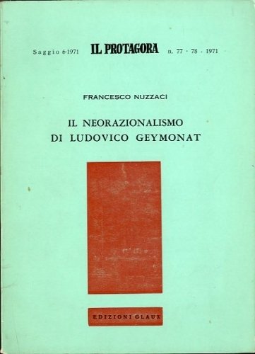 Il neorazionalismo in Ludovico Geymonat.