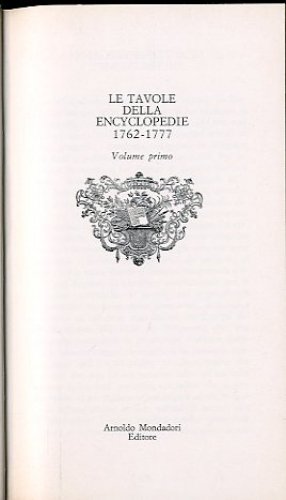 Le tavole della Encyclopedie.