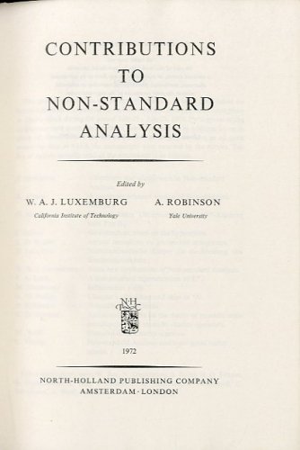 Contributions to non-standard analysis.