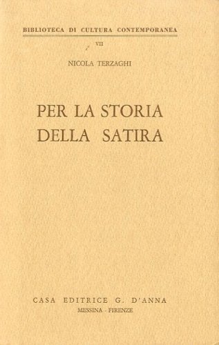 Per la storia della satira.