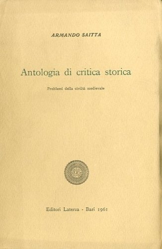 Antologia di critica storica.