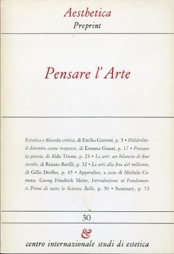 Pensare l'arte.