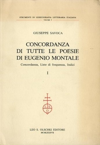 Concordanza di tutte le poesie di Eugenio Montale.