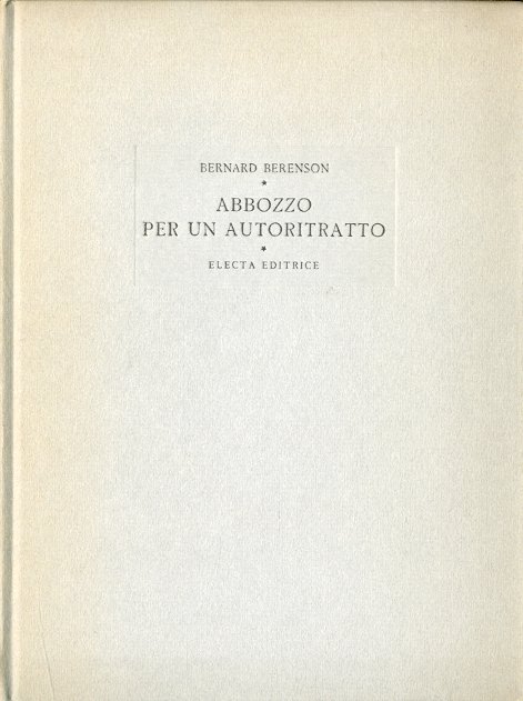 Abbozzo per un autoritratto.