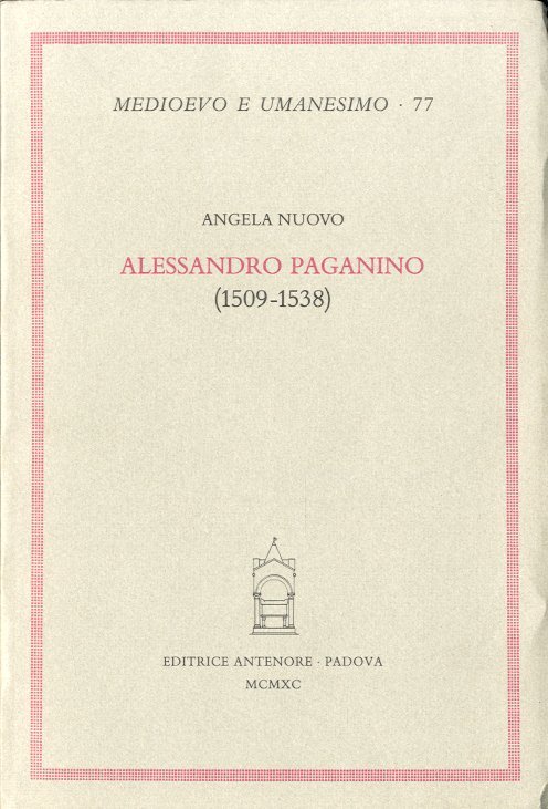 Alessandro Paganino (1509-1538). | Immagine principale