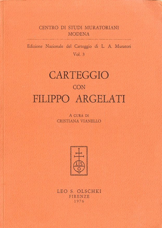 Carteggio con Filippo Argelati.