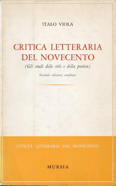 Critica letteraria del Novecento. | Immagine principale