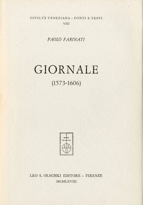 Giornale (1573-1606).