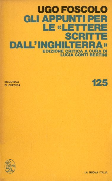 Gli appunti per le "Lettere scritte dall'Inghilterra".