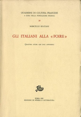 Gli italiani alla 'Foire'.