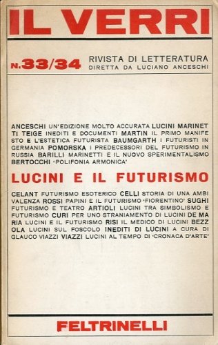 Il Verri n. 33/34 - Lucini e il futurismo.