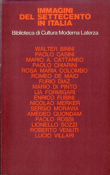 Immagini del Settecento in Italia.